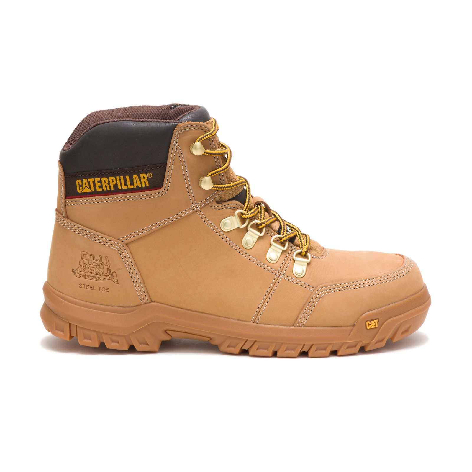Caterpillar Outline Steel Toe Philippines - Mens Steel Toe Boots - Orange 96374ZXCL